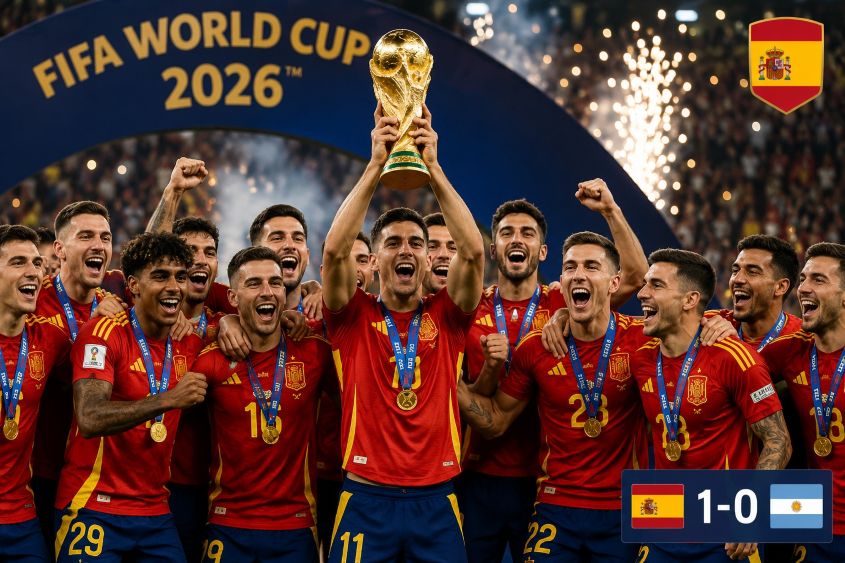 FIFA World Cup 2026 Final: Spain Edge Argentina 1-0 in Extra Time to Win Second World Cup